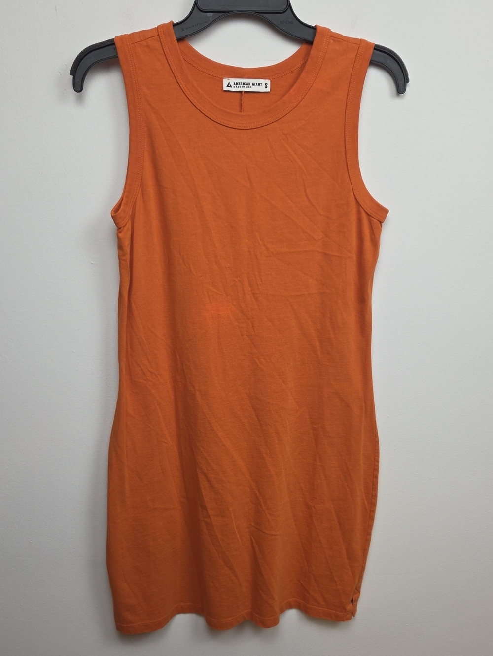 American Giant Women's 100% Cotton Henna T-Shirt Muscle Tank Dress Casual Small - Picture 2 of 11